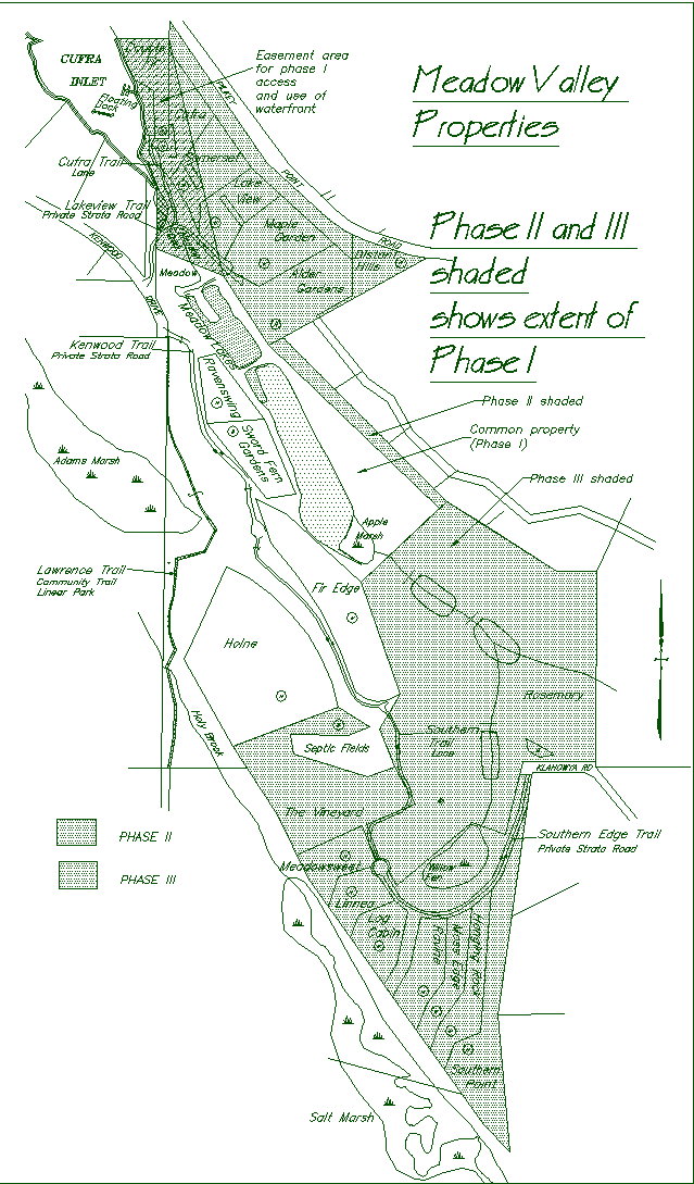 Acreages for sale in Phase one, lots in center of Meadow Valley Properties.