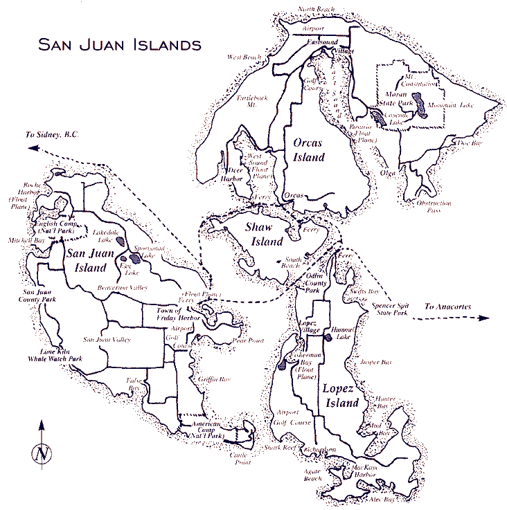 san juan islands map