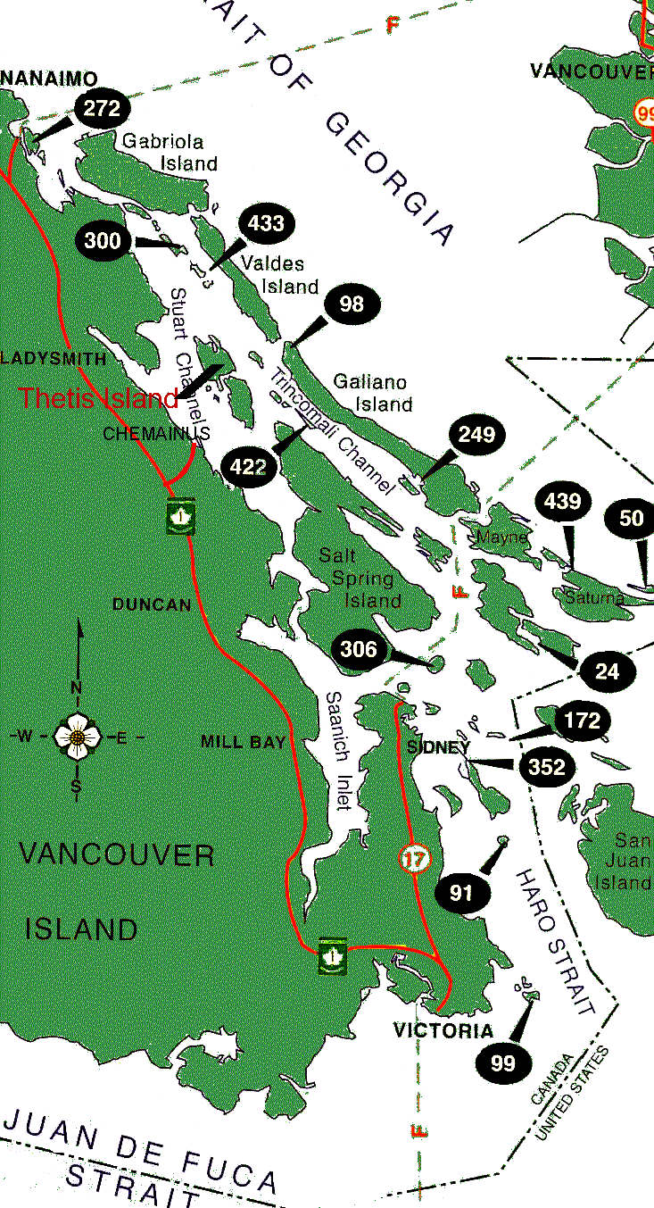 Image of B.C. marine park map for Southern Gulf Islands, as .gif.